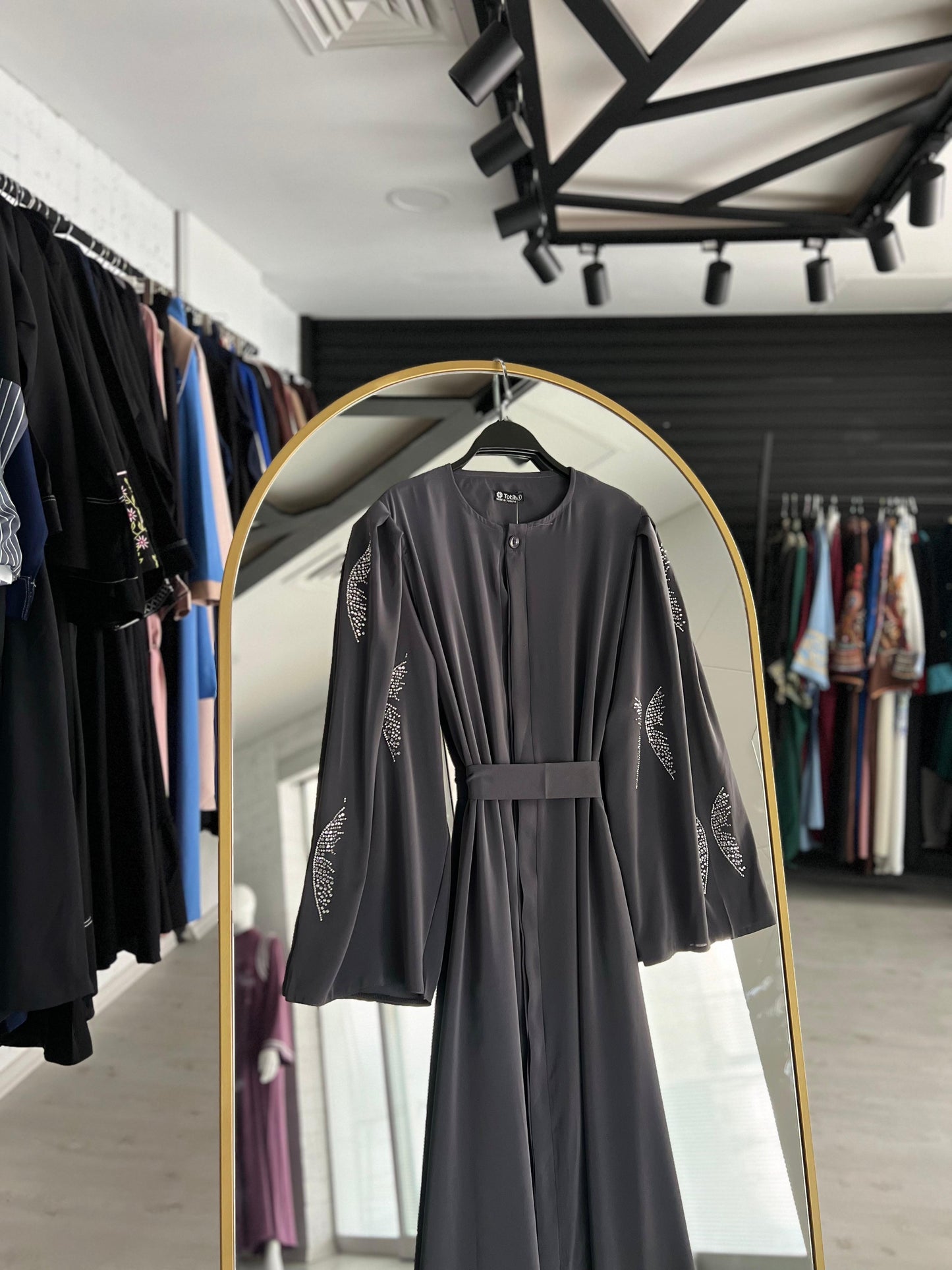 (Gümüş) Kelebek Abaya Resmi Yaz