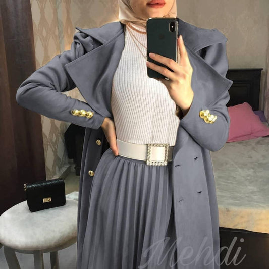 4 parçalı lüks gri battaniye seti