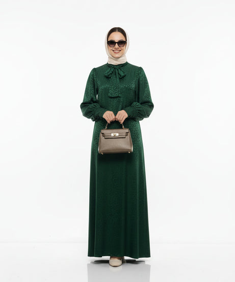 Rana yazlık günlük elbise – Zümrüt renk