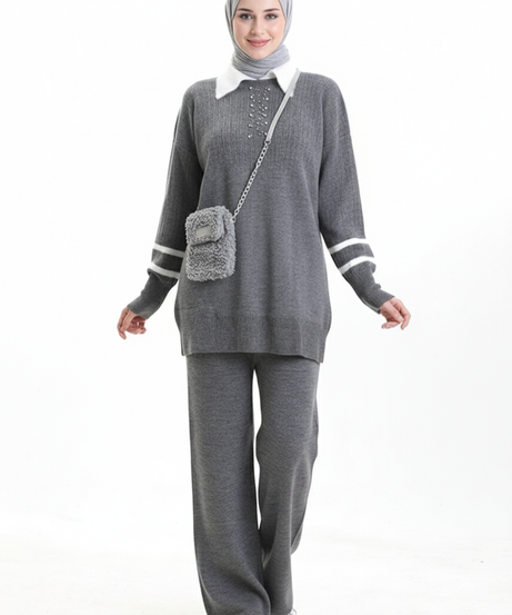 Melis Triko Takımı (Gri)