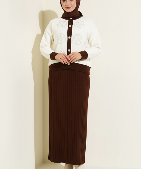 Deniz Triko Takımı (Kahverengi)