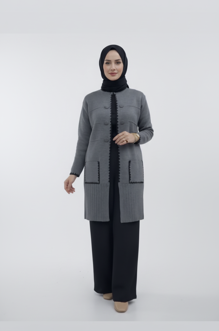 Fareha Ceket (Gri)