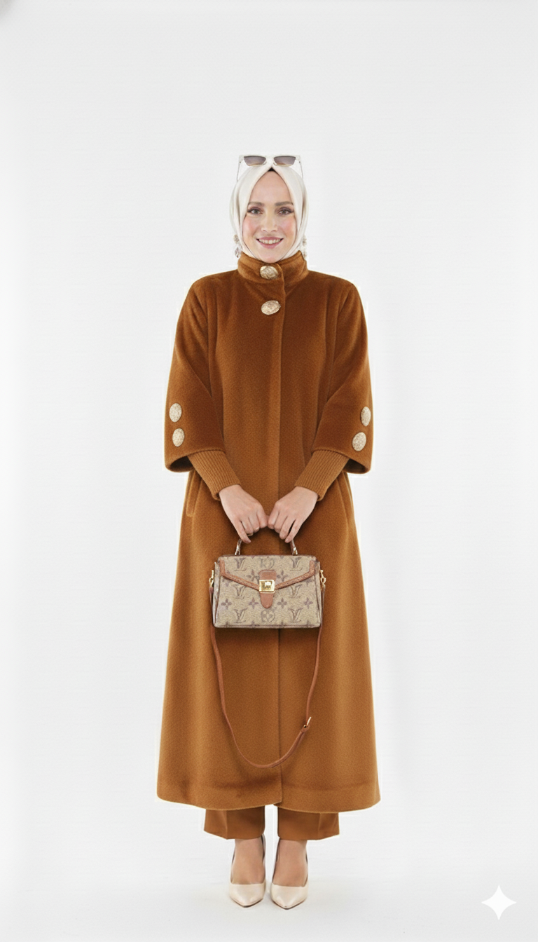 Amal Kışlık Ceket (Karamel)