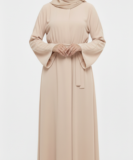 (bej) Gına resmi yazlık elbise