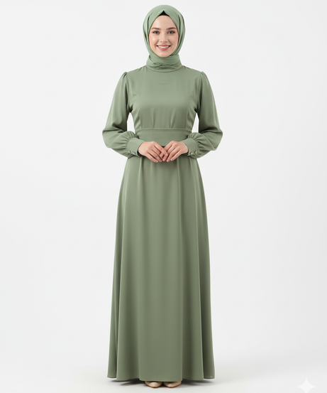 Işık Elbise Model 4093