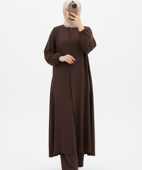 Luna Takımı – Zarif ve Kullanışlı  kahverengi