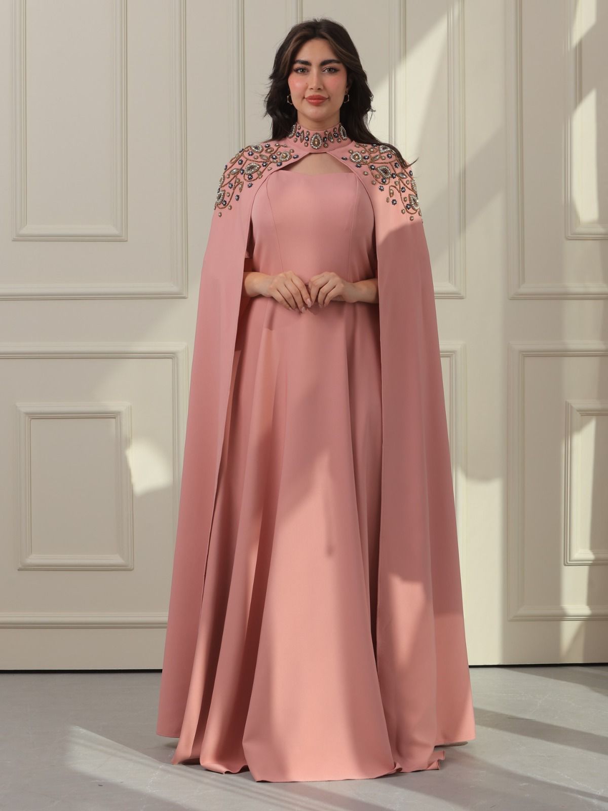 (Pembe) Talin resmi yazlık elbise