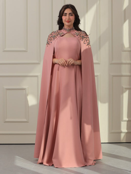 (Pembe) Talin resmi yazlık elbise
