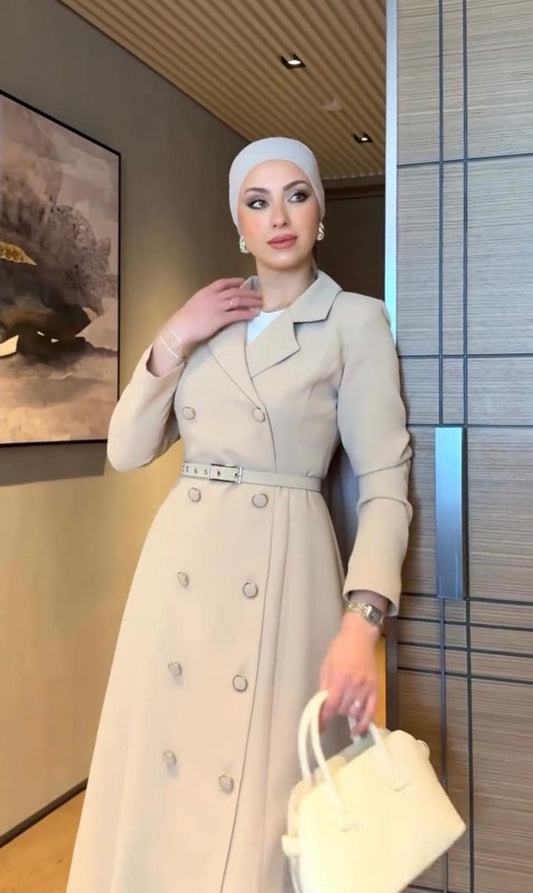 Şirin Resm Yazlık Mantosu – Bej Renk